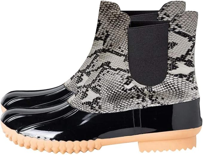 leopard rain boots amazon