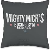 Rocky Mighty Micks Boxing Gym Throw Pillow