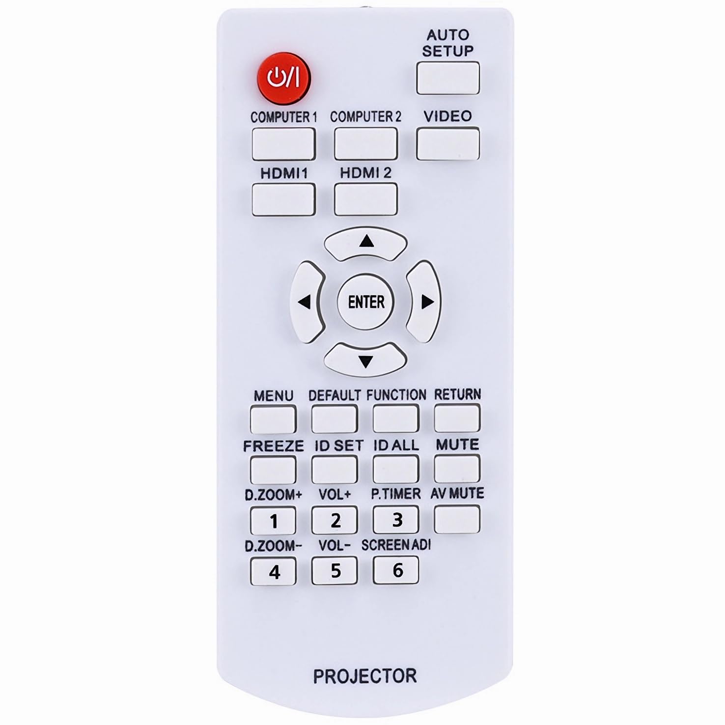 Leankle Remote Controller N2QAYA000088 for Projectors Panasonic PT-VW340Z, PT-VW360U, PT-VW530, PT-VW540, PT-VX410Z, PT-VX420, PT-VX430, PT-VX600U, PT-VX610, PT-VZ570, PT-VZ580