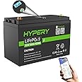 Smart 12V 150Ah LiFePO4 Battery with Bluetooth, LED Display Screen, Safety Switch and BMS, Perfect Lithium Battery for RVs, Golf Carts, Boats and Home Energy Storag