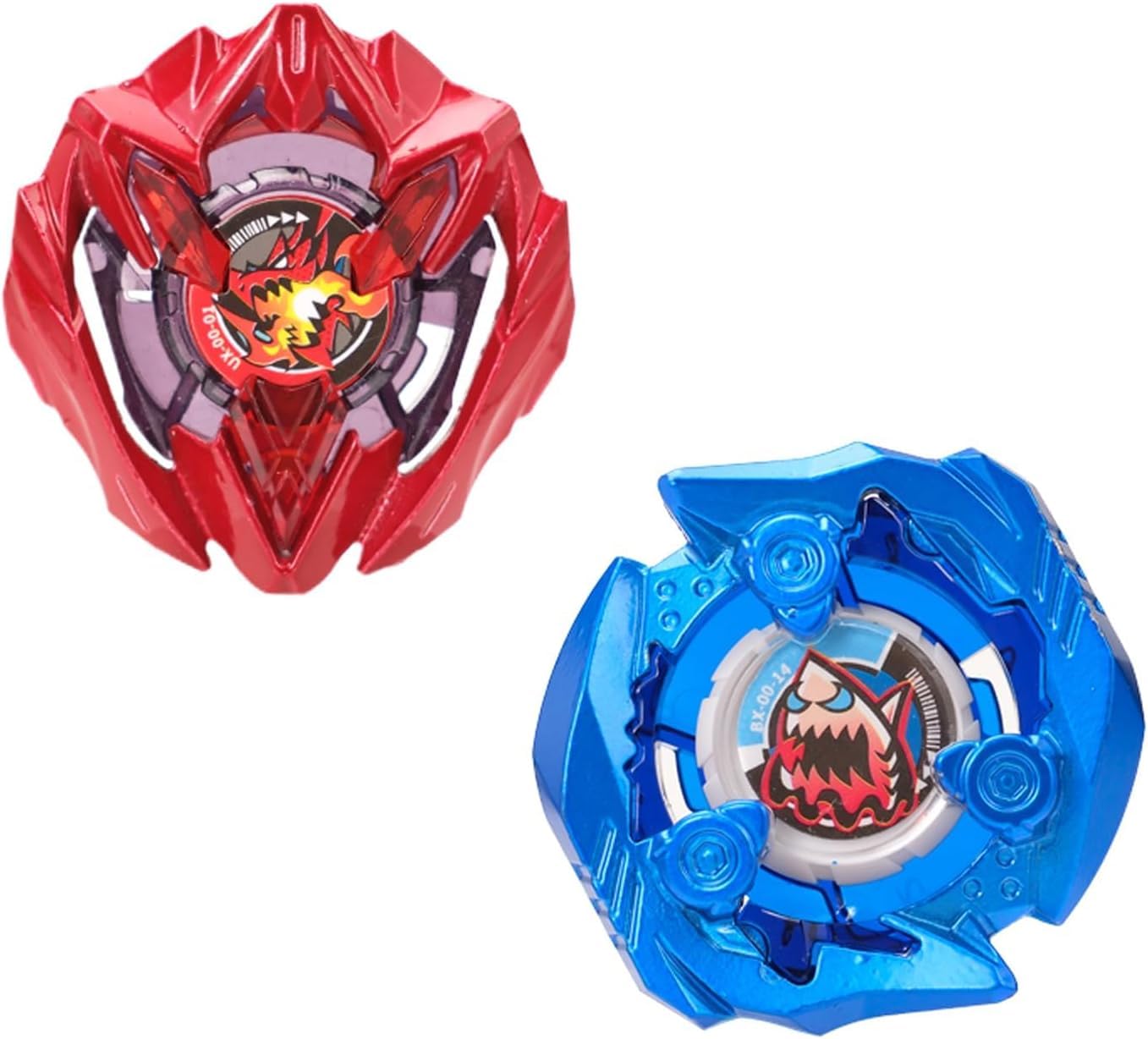 Photo 1 of DEZAWRTY Gyro X Set, Buster Dran UX and Keel Shark, 2 Attack Type Right Spinning Tops, Great Toy Gift for Boy Kid 6+