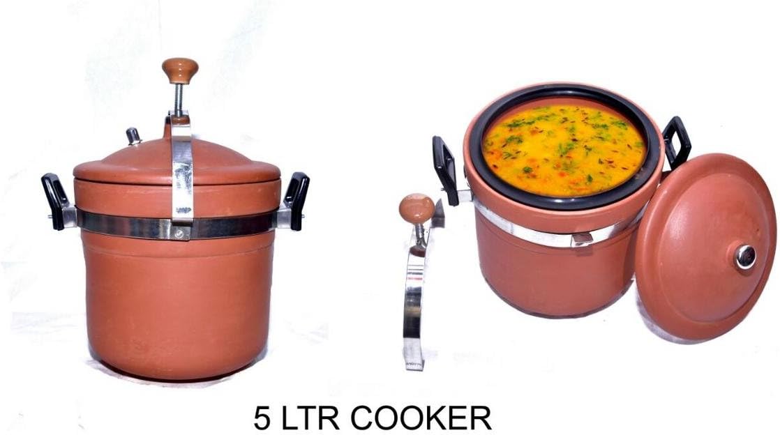 Clay Cooker For Cooking/Ceramic Cooking Pot Red Clay Kitchen Cookware/Earthen Product,Large Size