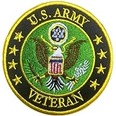 Antrix Tactical USA US American AR Veteran Patch Fully Embroidered Don't Forget Veteran Applique Badges Patch- Dia 3.15" Veteran