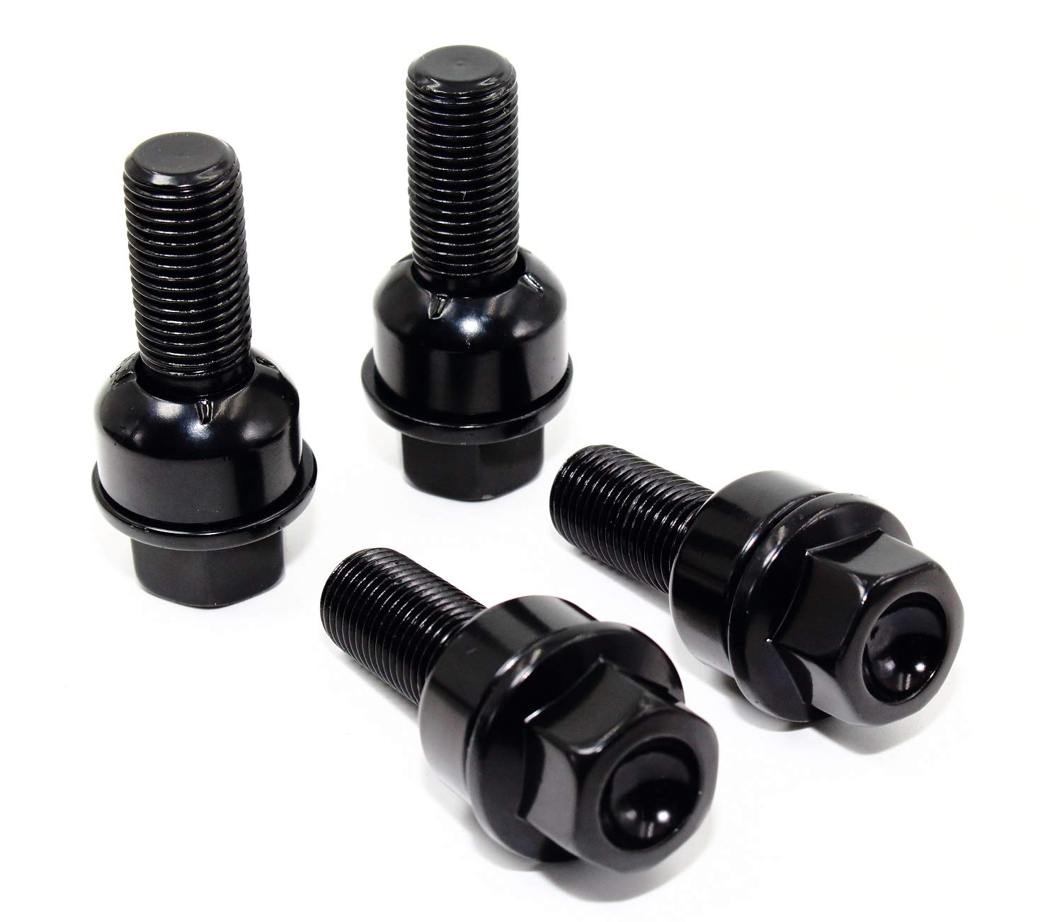 Photo 1 of Set of 20 Veritek 14x1.5mm Black 29mm Thread R14 Radius Ball Seat Washer Lug Bolts for Porsche Factory Wheels