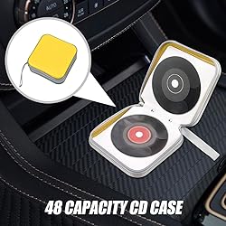 WINUERK Car CD DVD Case, 48 Capacity Portable