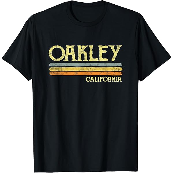 Amazon.com: Vintage 70s 80s Style Oakley CA T-Shirt T-Shirt