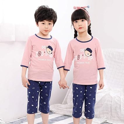 Gxdsya Enfants Pyjamas Pour Filles Bebe Garcon Fille Dessin Anime Dinosaure Pyjamas Enfants Pyjamas D Ete Mignon Vetements De Nuit Ensembles De Pyjama Amazon Fr Sports Et Loisirs