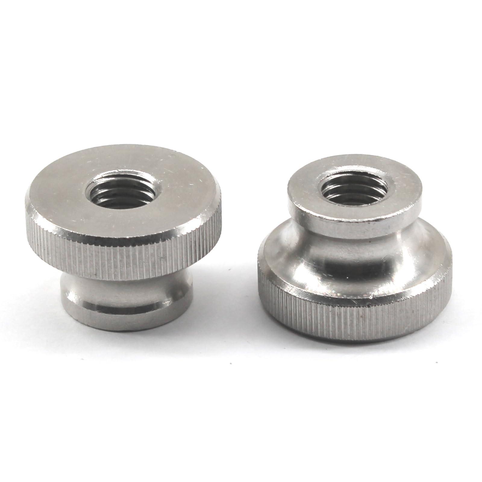 (30 Pieces) M3 Knurled Thumb Nut 304 Stainless Steel Round Knobs Fasteners Metric Thread Nuts Hand Screw Nuts for 3D Printer Parts