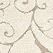 SAFAVIEH Florida Shag Collection Accent Rug - 4' x 6', Cream & Beige, Scroll Design, Non-Shedding & Easy Care, 1.2-inch Thick Ideal for High Traffic Areas in Foyer, Living Room, Bedroom (SG455-1113)