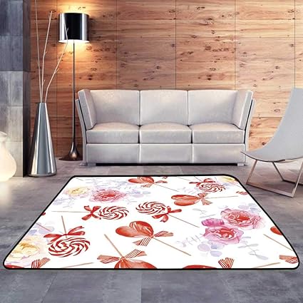 Amazon Com Kitchen Floor Mats Romantic Candy With Bows Seamless