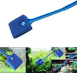 kuou Aquarium Fish Tank Cleaning Sponge Brush Long Handle Double Face view 6