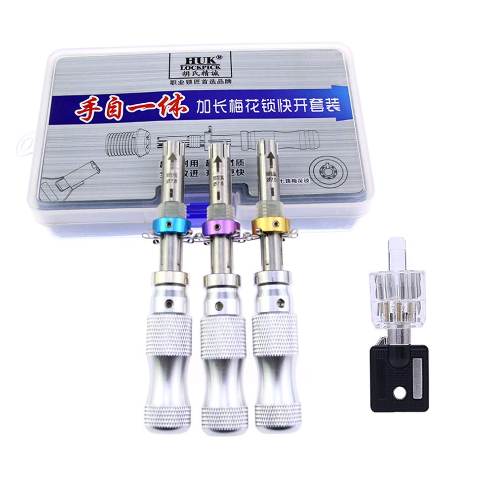 Loboo Idea Tubular Lock Pick Set Tubular Key Pick Lockpicking Training Tools, Inklusive 3-teiligem Kupferrohr Dietrich Set Und Lockpicking Übungsschloss Set Für Anfänger Und Profi-schlosser