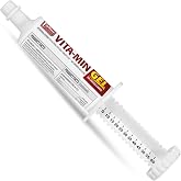 Jeffers Vita-Min Gel for Livestock &amp; Horses &ndash; Multivitamin &amp; Mineral Supplement with Selenium, Zinc, Potassium &amp; Turmeric &ndash; Easy Oral Gel for Cattle, Goats, Sheep &amp; Pig &ndash; 60 CC (2 OZ) Tube
