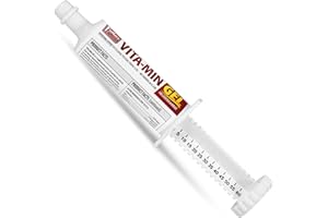 Jeffers Vita-Min Gel for Livestock & Horses – Multivitamin & Mineral Supplement with Selenium, Zinc, Potassium & Turmeric – Easy Oral Gel for Cattle, Goats, Sheep & Pig – 60 CC (2 OZ) Tube