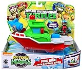 Teenage Mutant Ninja Turtles Pre-Cool Half Shell Heroes Fire Boat with Captain Raphael Bathtub Vehicles and Figure