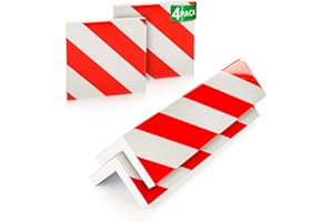 Nurada Garage Wall Protector Set - 4-Piece Garage Wall Protector for Car Doors Kit - 2 x Garage Car Door Protectors and 2 x Corner Wall Bumper Guards - Adhesive Foam Padding Wall Guard Multipack