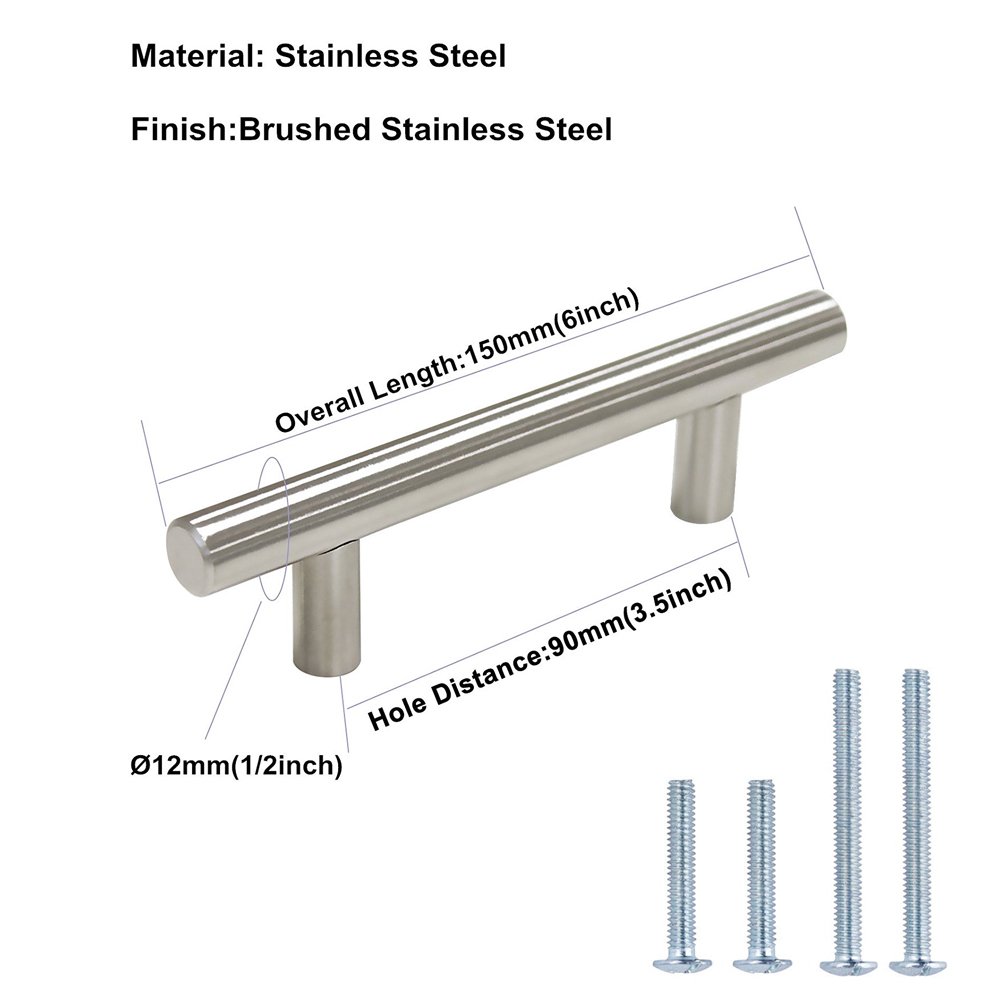 Wardrobe Closet Homdiy Brushed Nickel Cabinet Pulls 5 Pack 3 5in