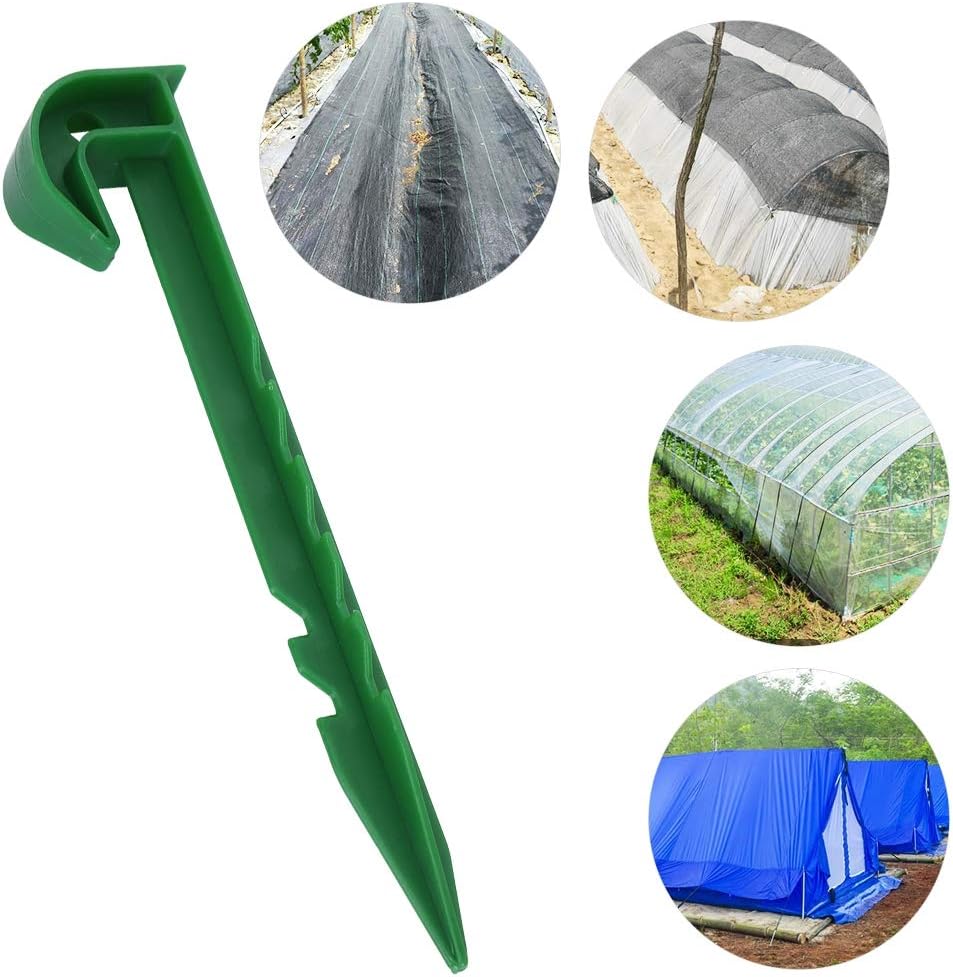 Haokaini 10 Piezas Grapas de Jardín Alfileres de Plástico Estacas de