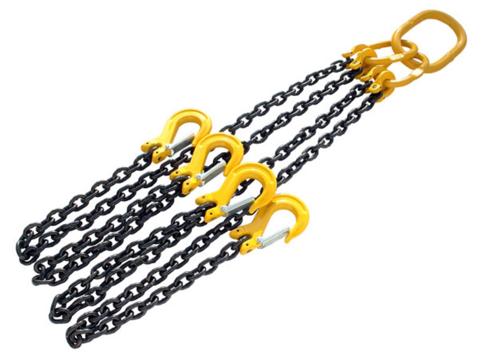 Neilsen CT2065 2M Chain Sling, 4 Leg, 4 Ton Capacity, 20CrNiMo Alloy Steel, CE Approved