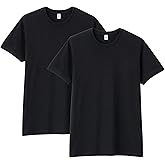 KNETLI Soft & Comfortable Plain Cotton T-Shirt - Unisex Adult, Crew Neck, Short Sleeve (Pack of 2)