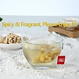 ULTHMOK Premium Ginger Tea 100 Bags 100% Pure Ginger Root Caffeine Free view 4