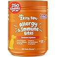 Zesty Paws Dog Allergy Relief Chews, Dog Probiotics for Itchy Skin and Ears, Lamb, 250ct