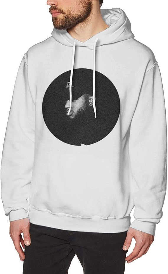 Men's Hoodies Bryson Tiller Classic Sweatshirt White Unique Design for