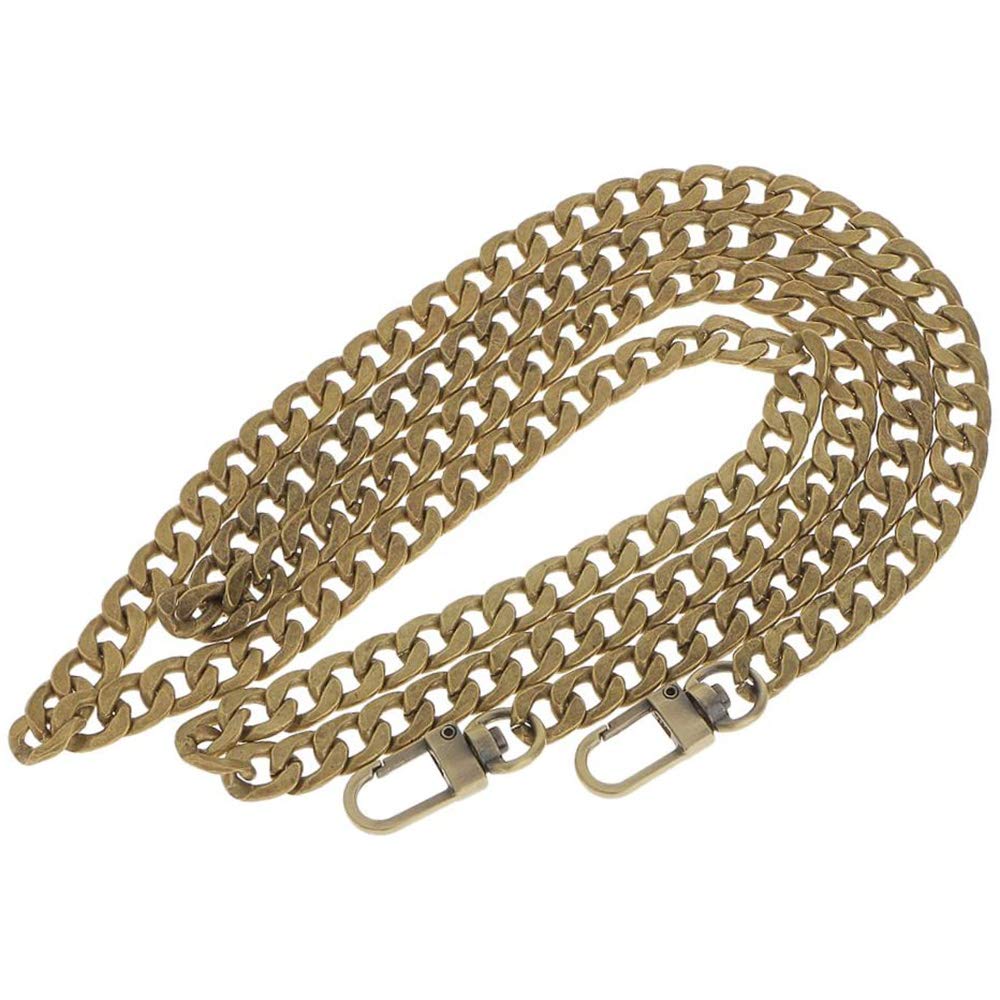 POFET 120cm Metal Cross Body Bag Chain Strap Purse Handbag Shoulder Bag Chain Replacement - Bronze