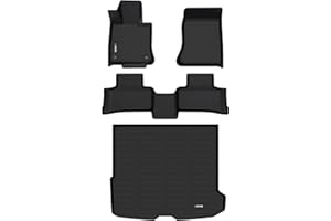 HAFIDI® Floor Mats & Cargo Liner Set Fit for 2023-2026 Mercedes Benz GLC& GLC 300& GLC 350e& GLC 43 AMG, All Weather Protection TPE Anti-Slip Car Full Set Floor Liners Custom Accessories - Black