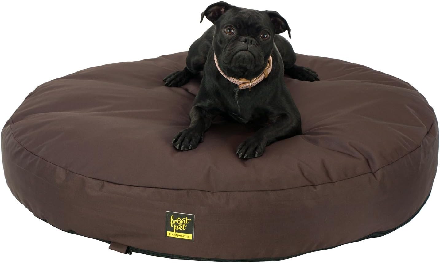 round memory foam dog bed