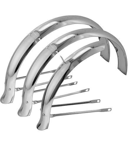 Alta Bicycle Chrome Flared Standard Trike Conversion Kit Fender Set, Multiple Sizes (16
