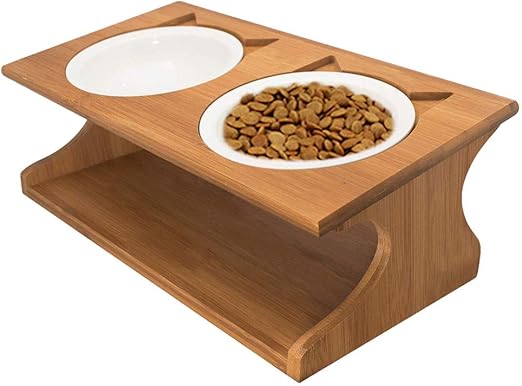 dog food and water bowl stand