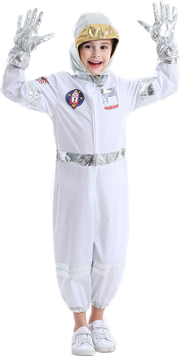 Children’s Astronaut Costume Set Space Role Play Dress up set for Toddlers Kids Ages 3-6