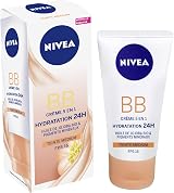 NIVEA BB Cream 6 in 1 Medium Tone Face & Neck Hydrating Skin Cream 50ml (2 Pack) view 1