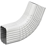 Amerimax B Elbow 75 Degree 3" X 4" Aluminum White