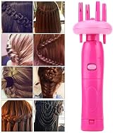 GOTOTOP Automatic Hair Braiding Tool Electric Twister DIY Style Braider Pink view 2