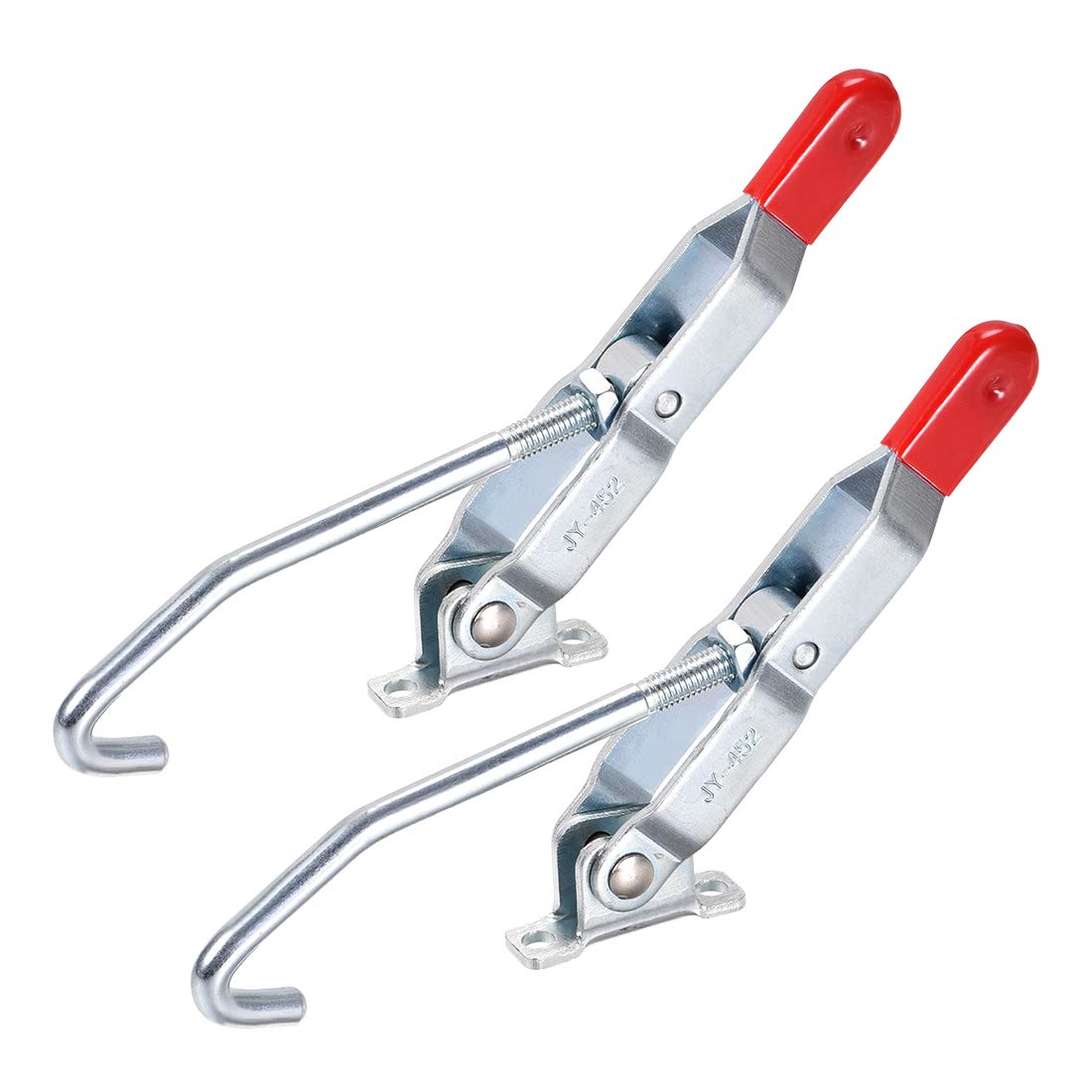 sourcing map 375lbs Capacity Quick Holding Latch Action Pull J Hook Toggle Clamp, 2 Pcs