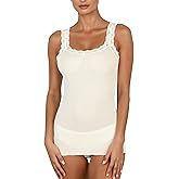 EGI ® Luxury Wool Silk Lace Trim Tank Top. Proudly Made in Italy.(Art.1491)