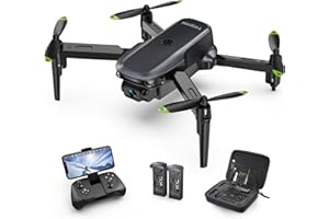 Tomzon D15 Mini Drone with Camera for Kids and Adults Beginners, FPV 1080P Foldable Quadcopter with Trajectory Flight, 3D Flip, Gravity Control, Gesture Control, 2 Batteries with Carrying Case