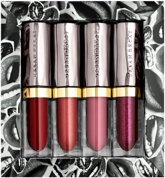 UD Urban Little Liquid Vices 4 Piece MINI Waterproof Vice Lipstick Set~ Amulet/Backtalk/Purgatory