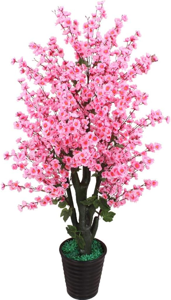 Casi Natural Flor de cerezo en maceta Flor de Durazno Simulación Planta
