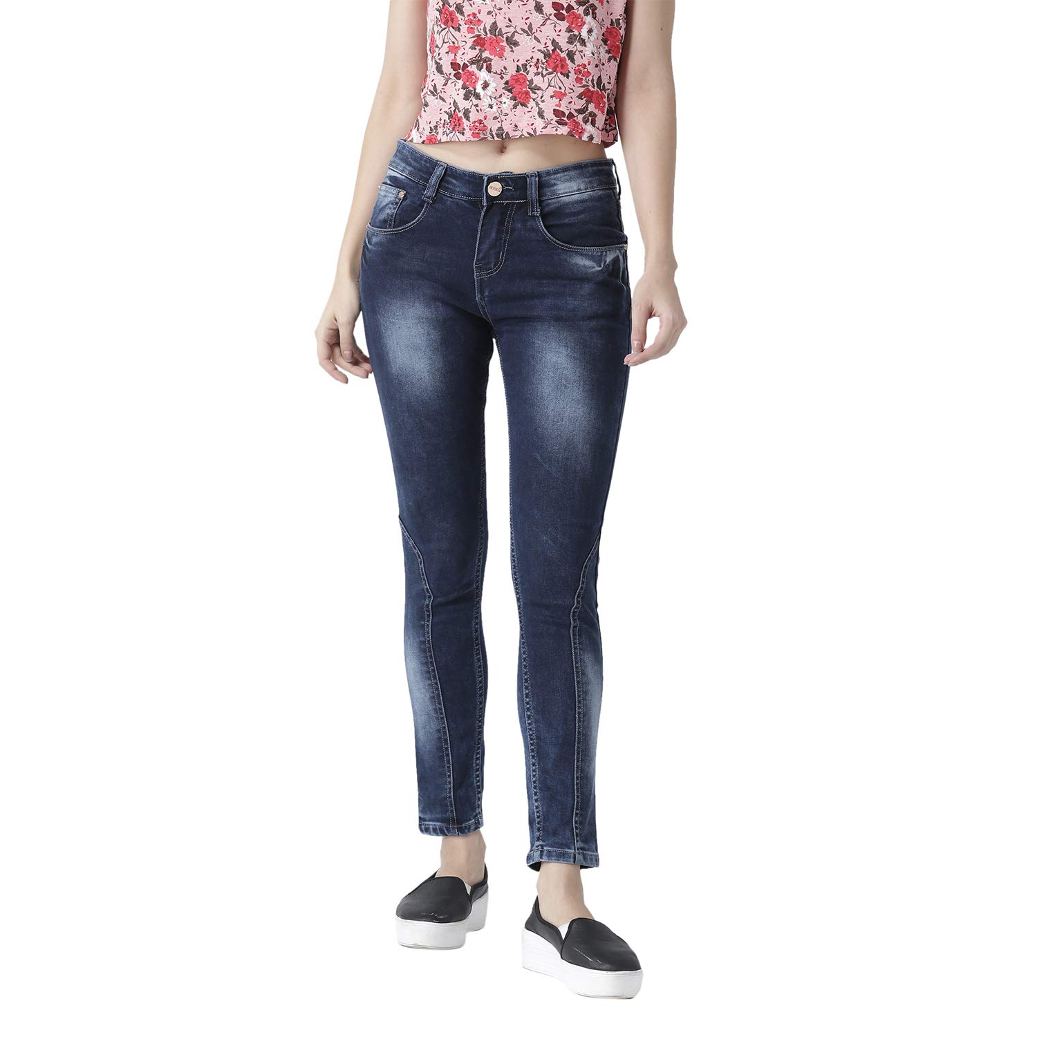 cotton blend jeans