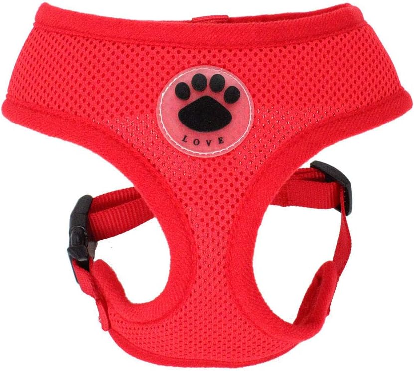 WONDERPUP Soft Mesh Dog Harness No Pull Walking Comfort Padded Vest Harnesses Adjustable