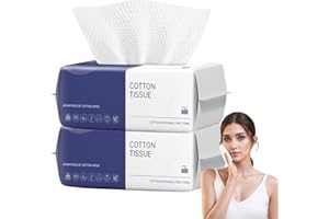 Disposable Face Towel, 200 Count Face Towels for Washing Soft Cotton Dry Wipes Facial Cloths Towelettes for Washing and Dryin