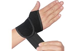 YUNYILAN Wrist Brace Wrist Wraps for Carpal Tunnel 2 Pack Wrist Brace Compression Straps Hand Support, Adjustable Wrist Support for Arthritis and Tendinitis, Joint Pain Relief (Black)
