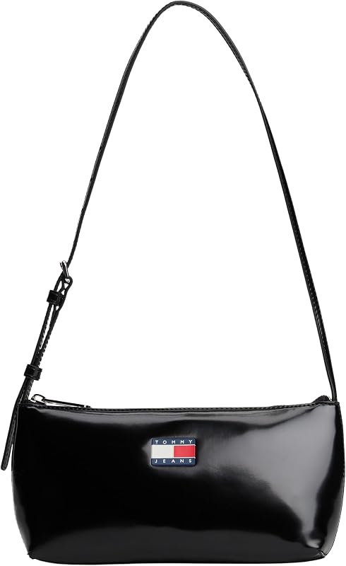 Bolso con correa Mujer Must Bag brillante, Negro (Black), Talla Única
