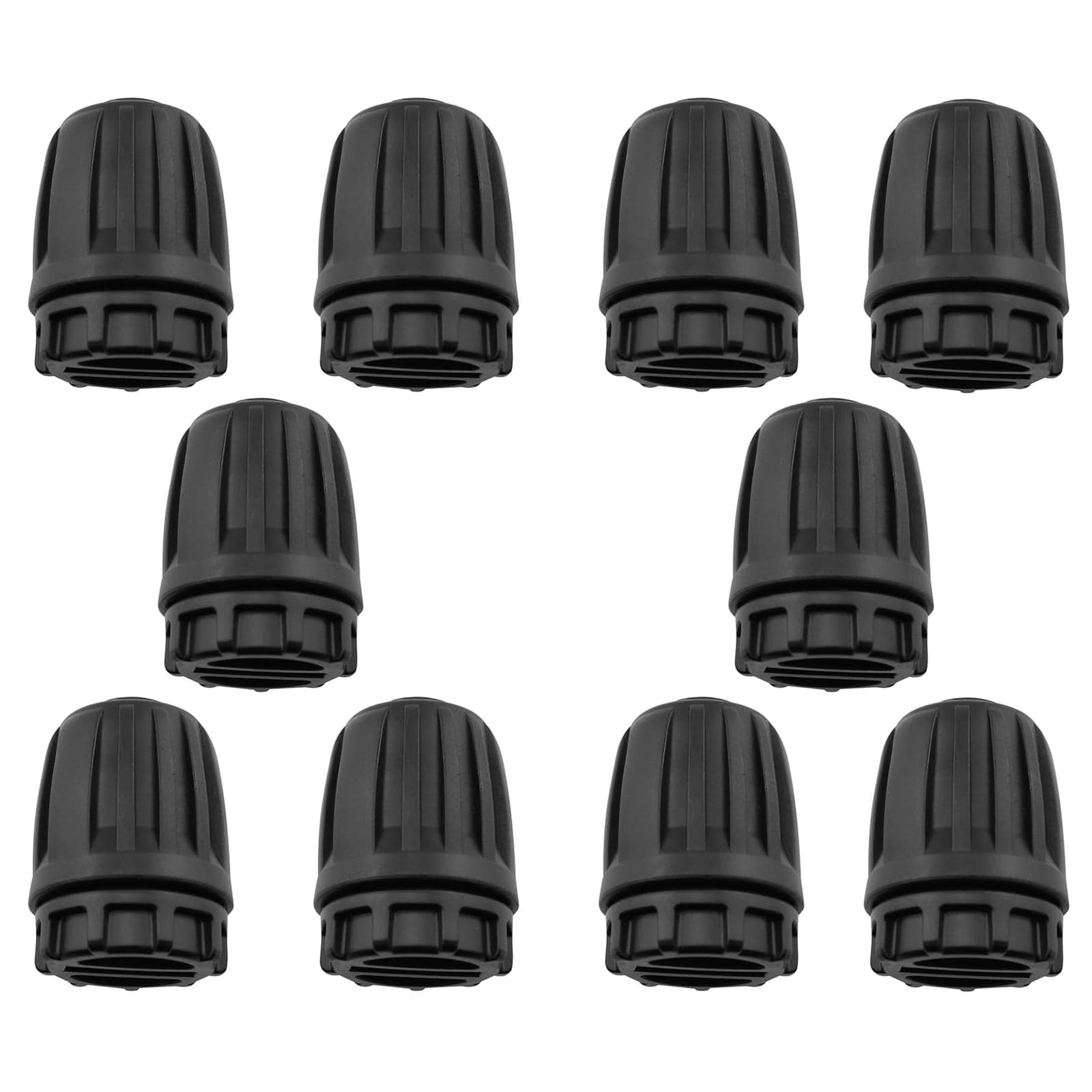 Hydrogarden 10pcs 1/2 Inch Irrigation Fittings End Plugs, Drip Irrigation Fittings Tool Kit for (1/2" ID x0.6-0.63" OD) 16mm Drip Tubing Garden Irrigation System