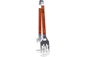 YOUTHEFAN MLB New York Yankees Grill-A-Tongs, Heavy Duty Stainless Steel BBQ Grill Tongs