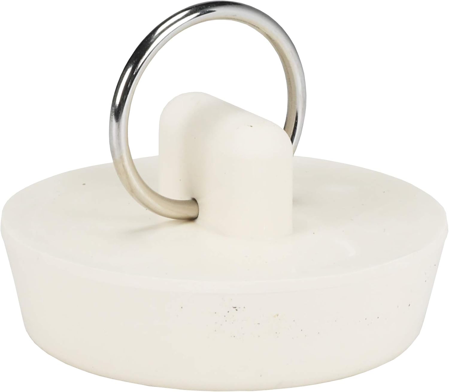 Danco 1-1/2 inch Rubber Drain Stopper, White, Carded, 80227 - Drain Catches - 