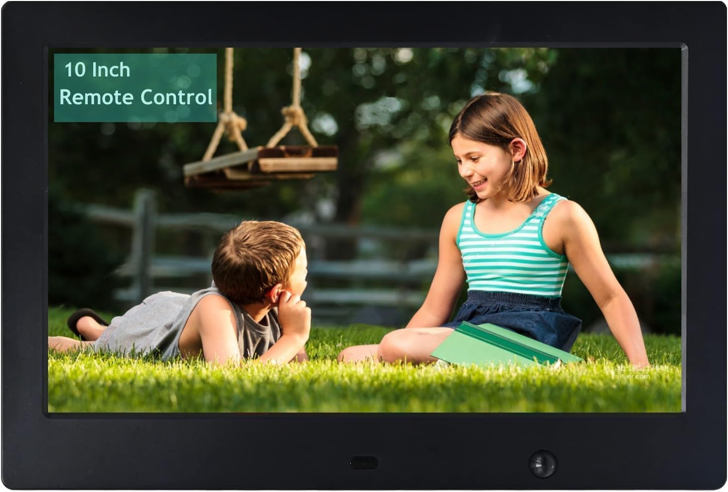 Photo 1 of 10.1 Inch USB Digital Photo Frame, Non-WiFi SD Card Electric Photo Frame IPS Screen HD Display with Remote Control, Digital Picture Frame with USB Port Support Video and Slideshow, Gift for Seniors